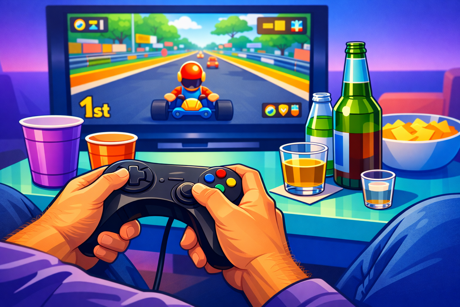 Mario Barf drankspel